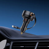 Baseus Enjoyment Pro USB-C (Female) / Lightning (Male) 60W Car Charger - Black