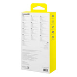 USB HUB 6in1 Baseus Metal Gleam Series II USB-A/USB-C/USB-C PD/HDMI/RJ45 - sort