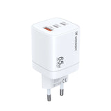 Wozinsky CGWCW 65W USB-A / 2 x USB-C GaN vægoplader - hvid