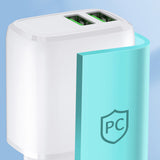 Wozinsky CUWCW 2.4A 2 x USB-A vægoplader - hvid