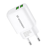Wozinsky CUWCW 2.4A 2 x USB-A vægoplader - hvid