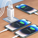 Wozinsky CWCUCW 30W USB-C / 2 x USB-A vægoplader - hvid