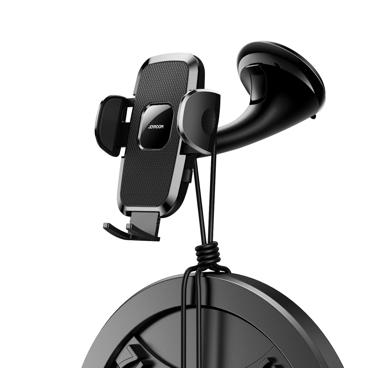 Joyroom JR-ZS259 mekanisk bilholder universel til telefon på cockpit / vindue - sort