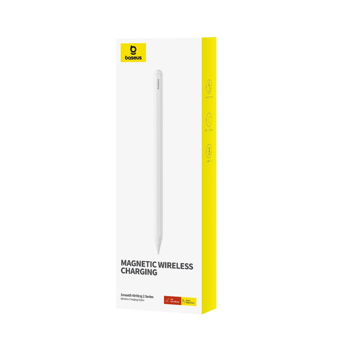 Baseus Smooth Writing 2 Overseas Edition stylus med aktiv spids til iPad med udskiftelig spids - hvid