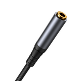 Joyroom stereo lydkabel AUX 3,5 mm mini jack (mand) - mini jack (kvinde) 1,2 m sort (SY-A09)