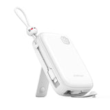 Powerbank Joyroom JR-L008 Plus Cutie Series 22.5W 20000mAh med stativ + USB-A - USB-C kabel - hvid