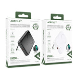 Acefast M6 PD 20W 10000mAh Induktiv Powerbank + Kabel - sort