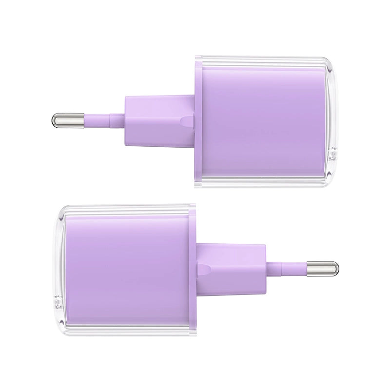 Acefast A53 PD 30W GaN USB-C oplader med display - lilla