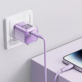 Acefast A53 PD 30W GaN USB-C oplader med display - lilla