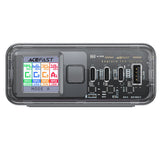 Acefast Z4 PD 218W GaN 3 x USB-C + USB-A multifunktionsadapter med 4 porte - Grå