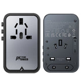 Acefast Z1 GaN 75W PD rejse oplader adapter 3x USB-C 2x USB-A - sort