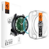 Spigen Glas.tR EZ Fit hærdet glas til Samsung Galaxy Watch 6 Classic (47 mm) - 2 stk.