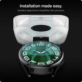 Spigen Glas.tR EZ Fit hærdet glas til Samsung Galaxy Watch 6 Classic (47 mm) - 2 stk.