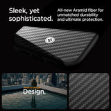 Spigen Enzo Aramid Mag Case med MagSafe til iPhone 15 Pro - Matte Black
