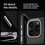 Spigen Enzo Aramid Mag Case med MagSafe til iPhone 15 Pro - Matte Black