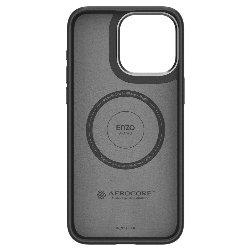 Spigen Enzo Aramid Mag Case med MagSafe til iPhone 15 Pro - Matte Black