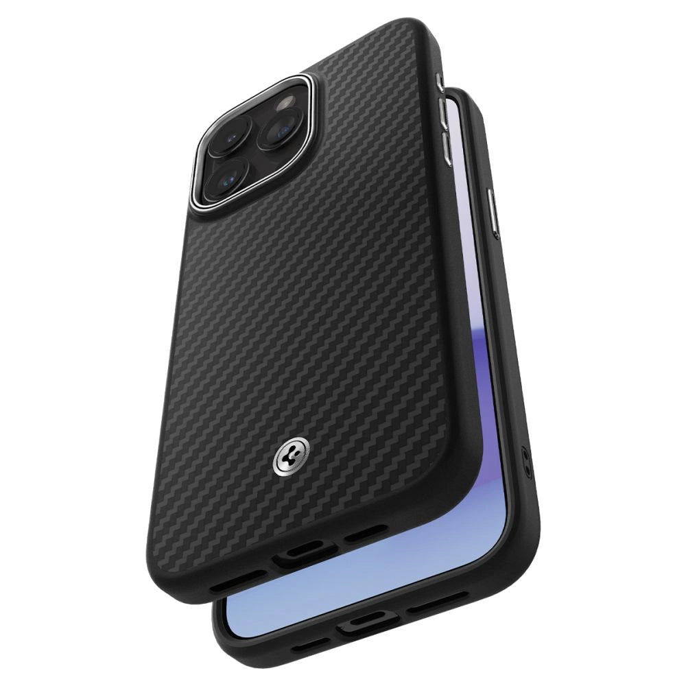Spigen Enzo Aramid Mag Case med MagSafe til iPhone 15 Pro - Matte Black
