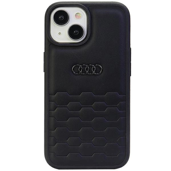 Audi GT Syntetisk læderfoder til iPhone 15 Plus - sort