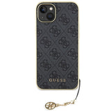 Guess 4G Charms Collection case til iPhone 15 Plus - grå