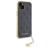 Guess 4G Charms Collection case til iPhone 15 Plus - grå
