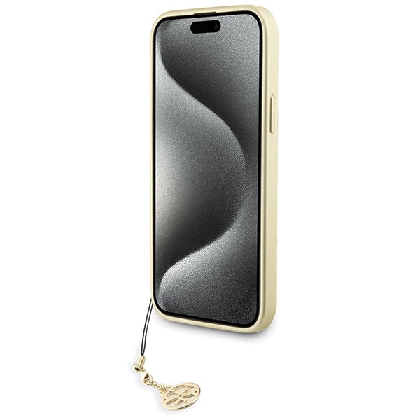 Guess 4G Charms Collection case til iPhone 15 Plus - grå