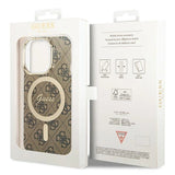 Guess IML 4G MagSafe-fodral til iPhone 15 Pro - brun