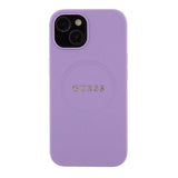 Guess Saffiano MagSafe-fodral til iPhone 15 Plus - lilla