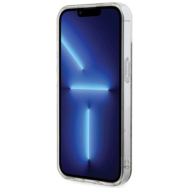 Guess IML 4G MagSafe-fodral til iPhone 15 - brun