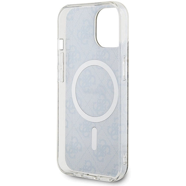 Guess IML 4G MagSafe-fodral til iPhone 15 - brun