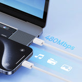 Baseus Superior Series ll USB-C - USB-C 30W 480Mb/s 2m kabel - hvid