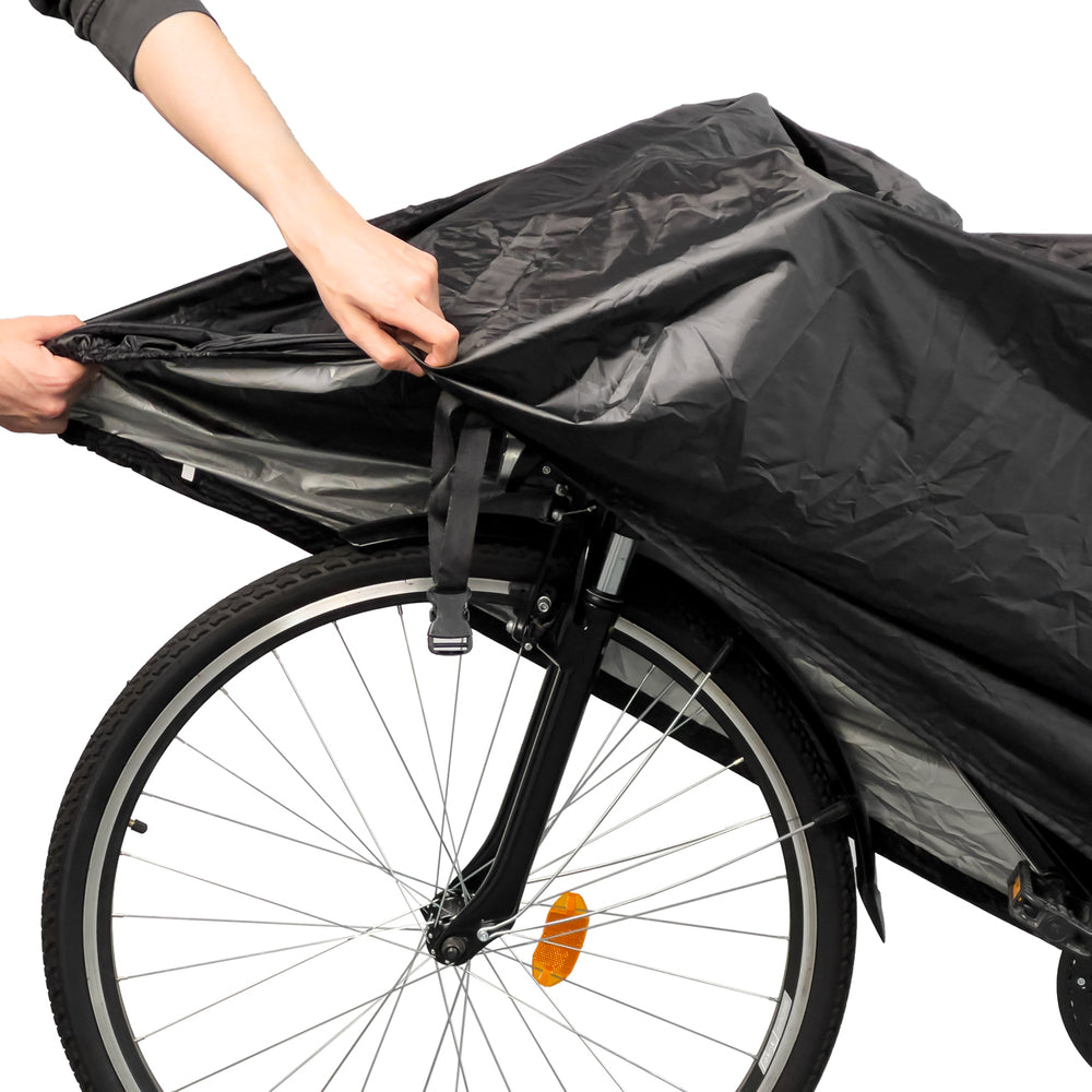 Vandtæt cykelomslag størrelse L - sort