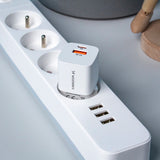 Wozinsky CMWCW 20W USB-C / USB-A vægoplader - hvid