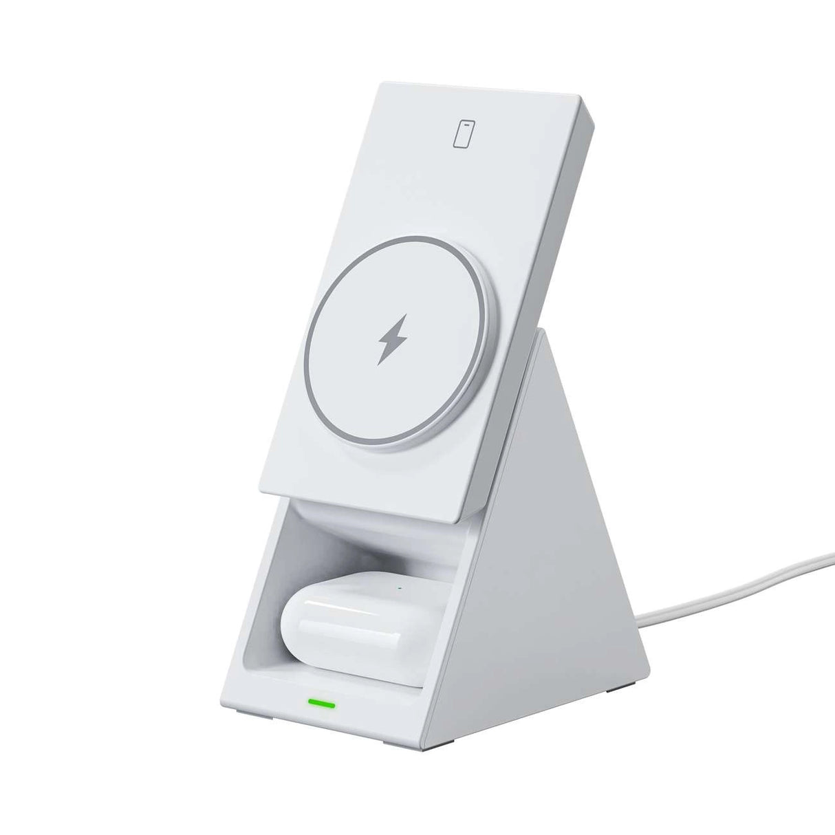 Choetech T600 15W 3in1 Induktiv opladningsstation - hvid