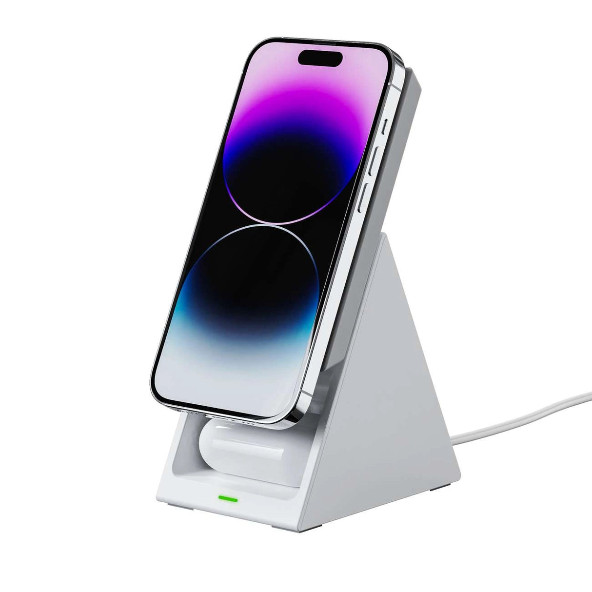 Choetech T600 15W 3in1 Induktiv opladningsstation - hvid