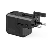 Choetech PD6038 USB-C USB-A PD 20W Travel Charger USA EU UK AU - sort