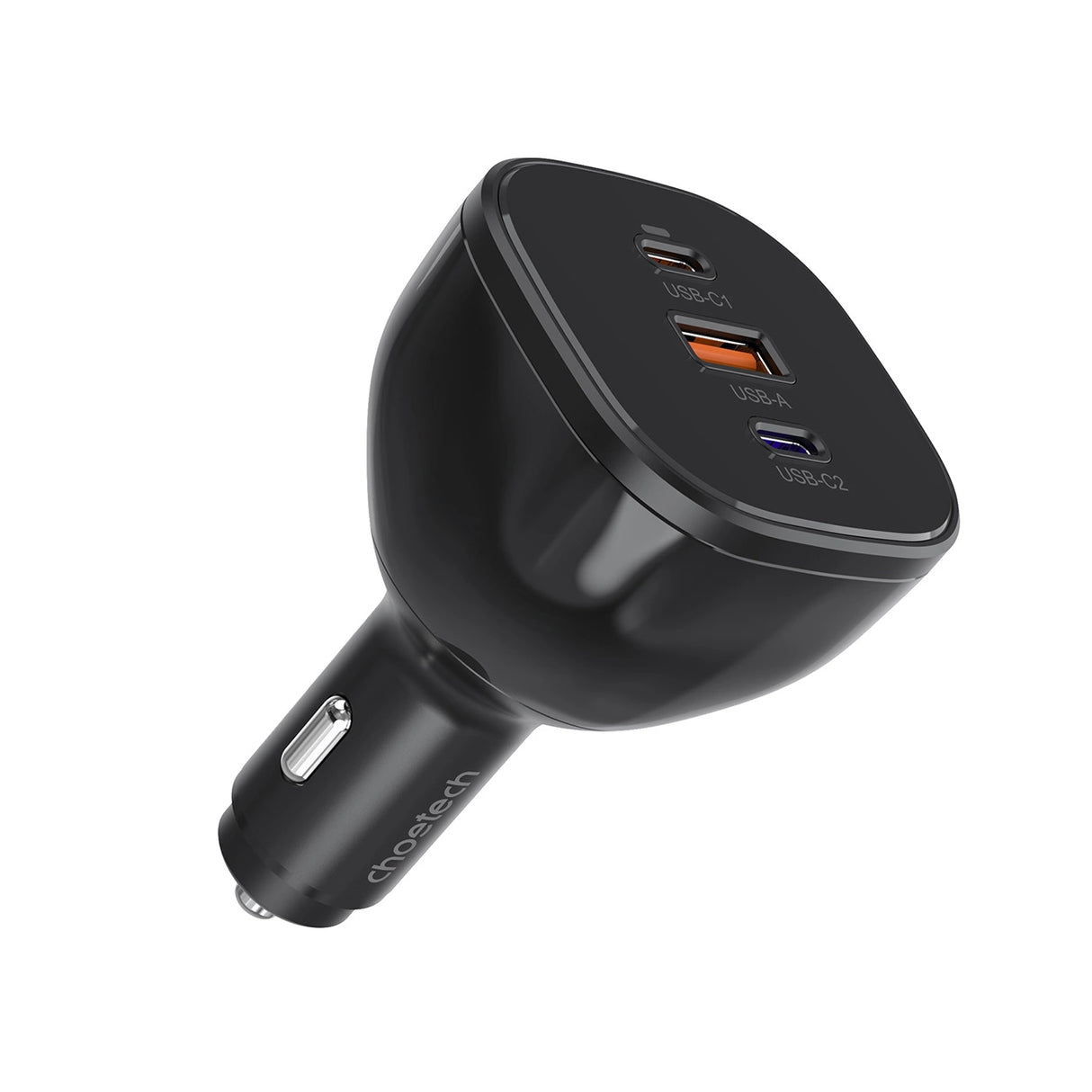 Choetech TC0024 biloplader 160W 2x USB-C PD 3.1 1x USB-A - sort