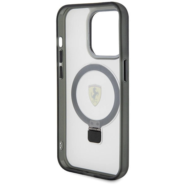 Ferrari FEHMP15LUSCAH iPhone 15 Pro 6.1" gennemsigtige hardcase Ring Stand 2023 Collection MagSafe