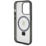 Ferrari FEHMP15LUSCAH iPhone 15 Pro 6.1" gennemsigtige hardcase Ring Stand 2023 Collection MagSafe