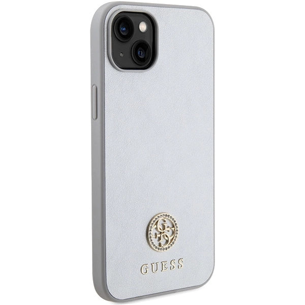 Guess GUHCP15MPS4DGPS iPhone 15 Plus 6.7" sølv/sølv hardcase Strass Metal Logo