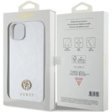 Guess GUHCP15MPS4DGPS iPhone 15 Plus 6.7" sølv/sølv hardcase Strass Metal Logo
