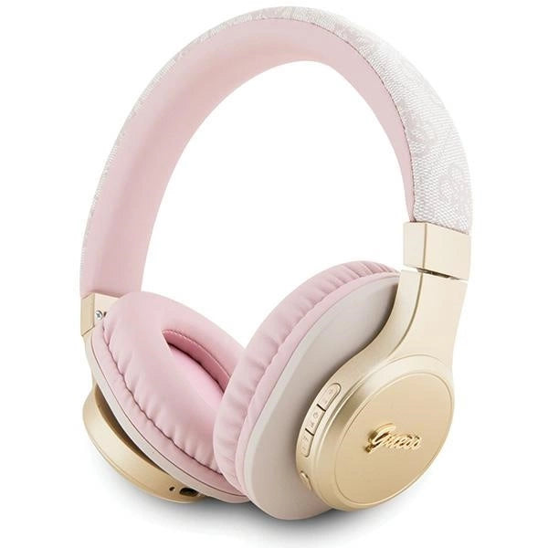 Guess Bluetooth på-øret hovedtelefoner GUBH604GEMP pink/pink 4G Script