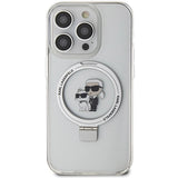 Karl Lagerfeld KLHMP14LHMRSKCH iPhone 14 Pro 6.1" white/white hardcase Ring Stand Karl&Choupette MagSafe