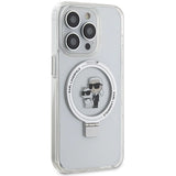 Karl Lagerfeld KLHMP14LHMRSKCH iPhone 14 Pro 6.1" white/white hardcase Ring Stand Karl&Choupette MagSafe
