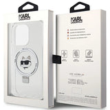 Karl Lagerfeld KLHMP15LHMRSCHH iPhone 15 Pro 6.1" white/white hardcase Ring Stand Choupette Head MagSafe