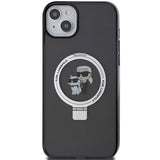 Karl Lagerfeld KLHMP15MHMRSKCK iPhone 15 Plus 6.7"black/black hardcase Ring Stand Karl&Choupette MagSafe