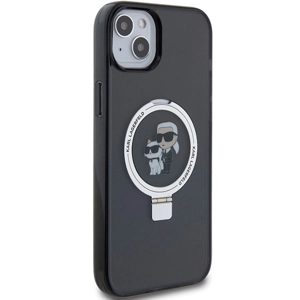 Karl Lagerfeld KLHMP15MHMRSKCK iPhone 15 Plus 6.7"black/black hardcase Ring Stand Karl&Choupette MagSafe