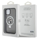 Karl Lagerfeld KLHMP15MHMRSKCK iPhone 15 Plus 6.7"black/black hardcase Ring Stand Karl&Choupette MagSafe