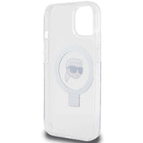 Karl Lagerfeld KLHMP15SHMRSKHH iPhone 15 6.1" white/white hardcase Ring Stand Karl Head MagSafe