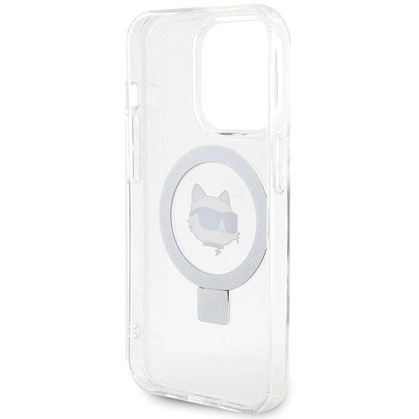 Karl Lagerfeld KLHMP15XHMRSCHH iPhone 15 Pro Max 6.7" white/white hardcase Ring Stand Choupette Head MagSafe