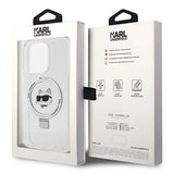 Karl Lagerfeld KLHMP15XHMRSCHH iPhone 15 Pro Max 6.7" white/white hardcase Ring Stand Choupette Head MagSafe